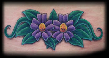 Looking for unique  Tattoos? Purple Flowers